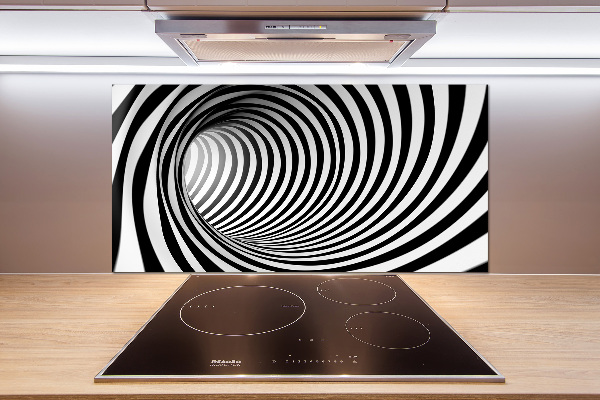 Sklenený panel do kuchynskej linky Tunel 3D