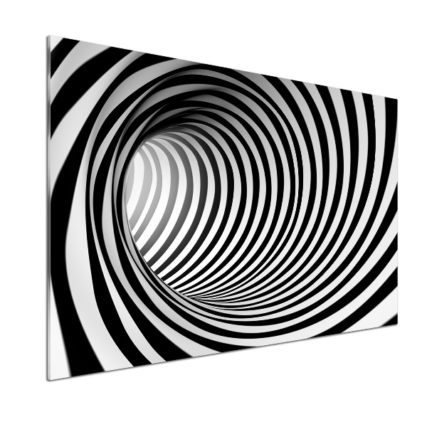 Sklenený panel do kuchynskej linky Tunel 3D
