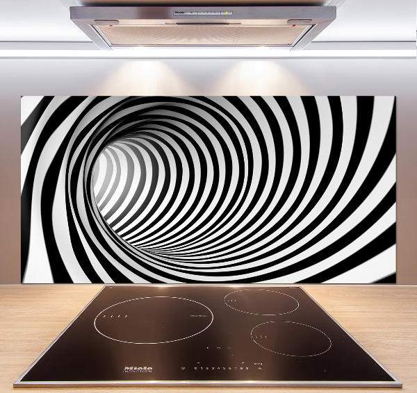 Sklenený panel do kuchynskej linky Tunel 3D