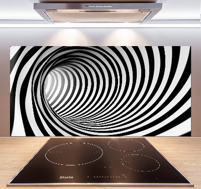 Sklenený panel do kuchynskej linky Tunel 3D