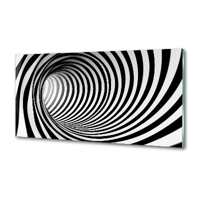 Sklenený panel do kuchynskej linky Tunel 3D