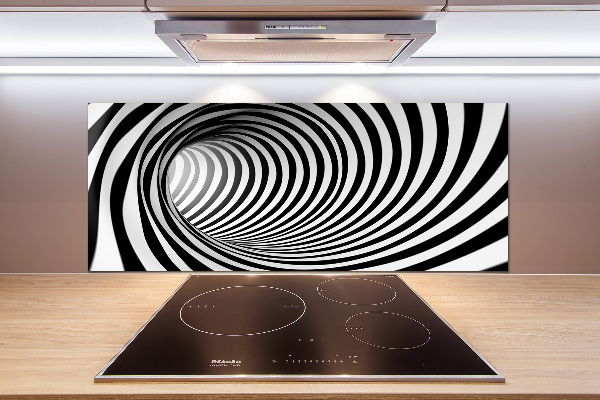 Sklenený panel do kuchynskej linky Tunel 3D