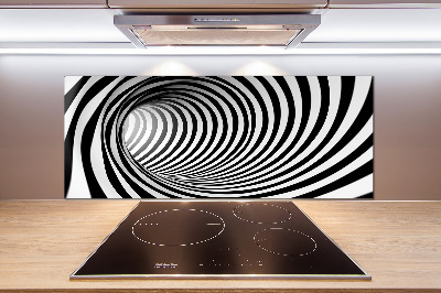 Sklenený panel do kuchynskej linky Tunel 3D