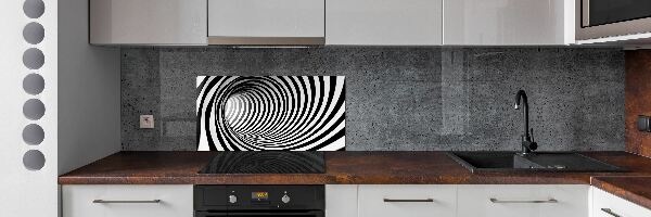 Sklenený panel do kuchynskej linky Tunel 3D