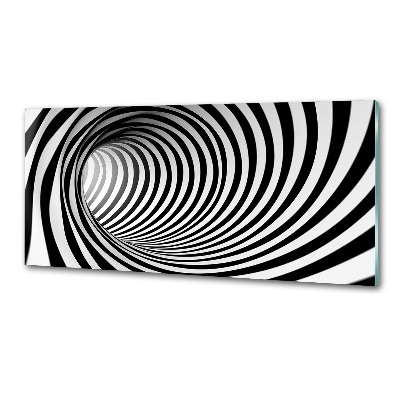 Sklenený panel do kuchynskej linky Tunel 3D