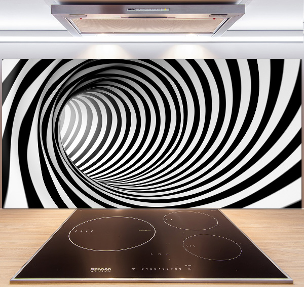 Sklenený panel do kuchynskej linky Tunel 3D