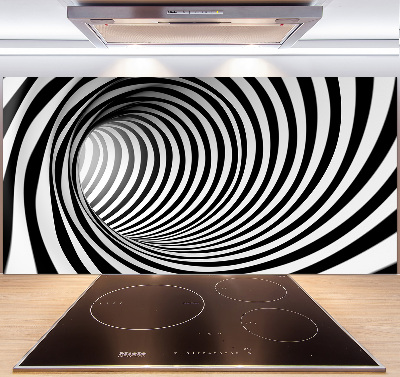 Sklenený panel do kuchynskej linky Tunel 3D