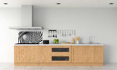Sklenený panel do kuchynskej linky Tunel 3D