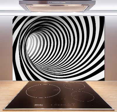 Sklenený panel do kuchynskej linky Tunel 3D