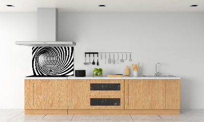 Sklenený panel do kuchynskej linky Tunel 3D