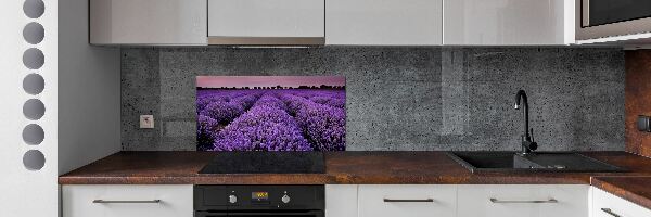 Dekoračný panel sklo Pole levanduľa