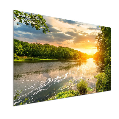 Panel do kuchyne Súmrak nad riekou