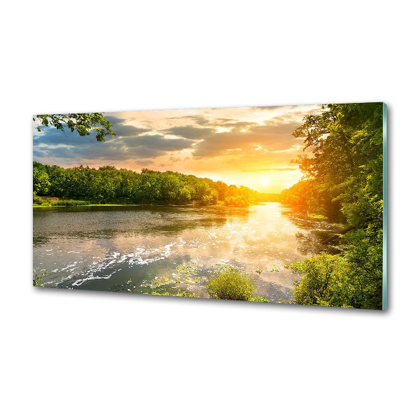 Panel do kuchyne Súmrak nad riekou