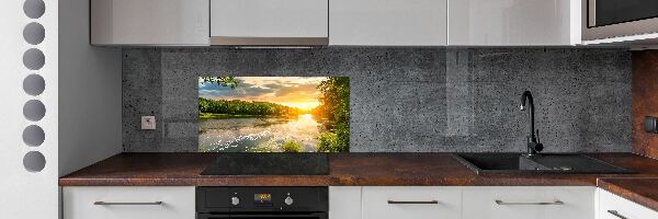 Panel do kuchyne Súmrak nad riekou