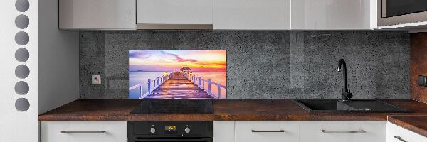 Panel do kuchyne Drevené mólo