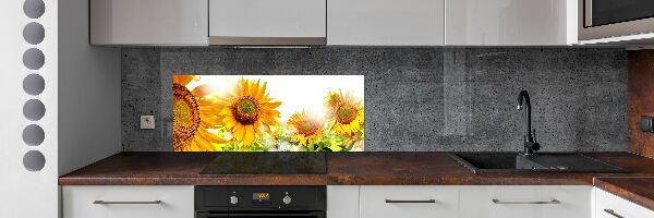 Dekoračný panel sklo Slnečníky