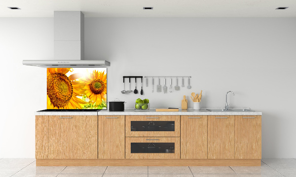 Dekoračný panel sklo Slnečníky