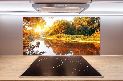 Panel do kuchyne Rieka na jeseň