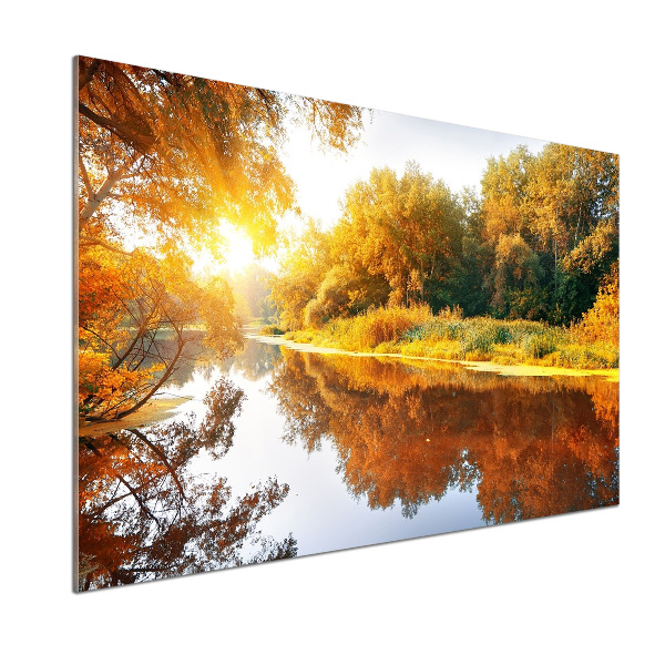 Panel do kuchyne Rieka na jeseň