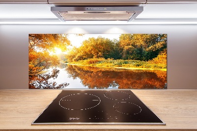 Panel do kuchyne Rieka na jeseň