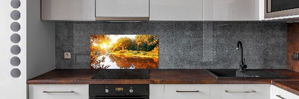 Panel do kuchyne Rieka na jeseň