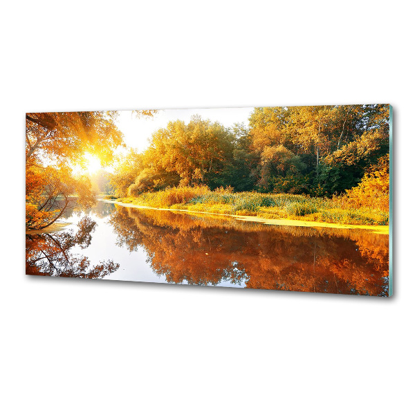 Panel do kuchyne Rieka na jeseň