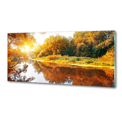 Panel do kuchyne Rieka na jeseň
