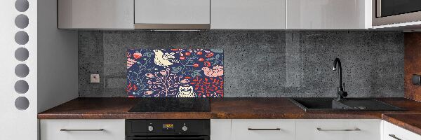 Panel do kuchyne Sliepky sova rastliny