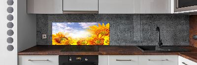 Dekoračný panel sklo Slnečníky