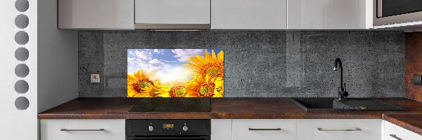 Dekoračný panel sklo Slnečníky