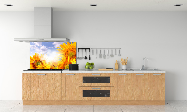 Dekoračný panel sklo Slnečníky