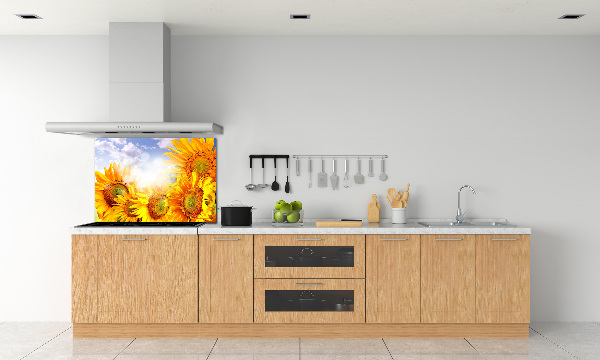 Dekoračný panel sklo Slnečníky