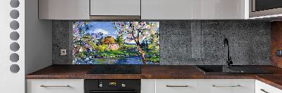 Panel do kuchyne Jarná príroda