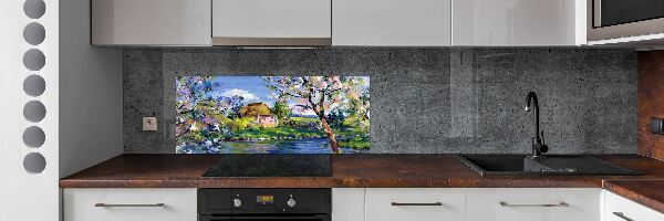 Panel do kuchyne Jarná príroda