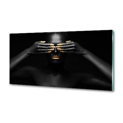 Panel do kuchyne Žena v čiernom