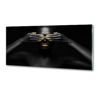 Panel do kuchyne Žena v čiernom
