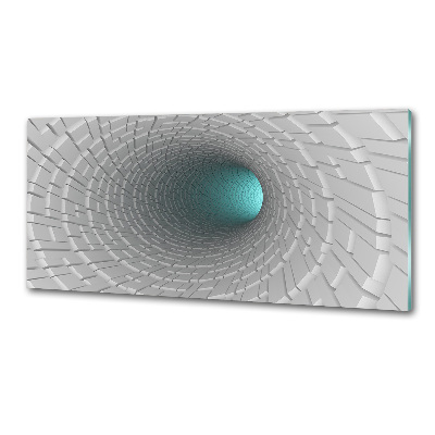 Sklenený panel do kuchynskej linky Tunel 3D