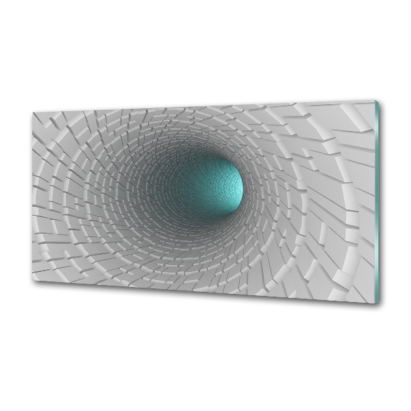 Sklenený panel do kuchynskej linky Tunel 3D