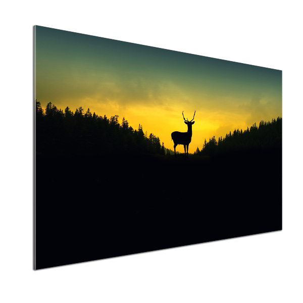 Sklenený panel do kuchyne Jeleň