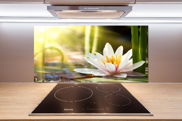 Dekoračný panel sklo Vodné ľalie