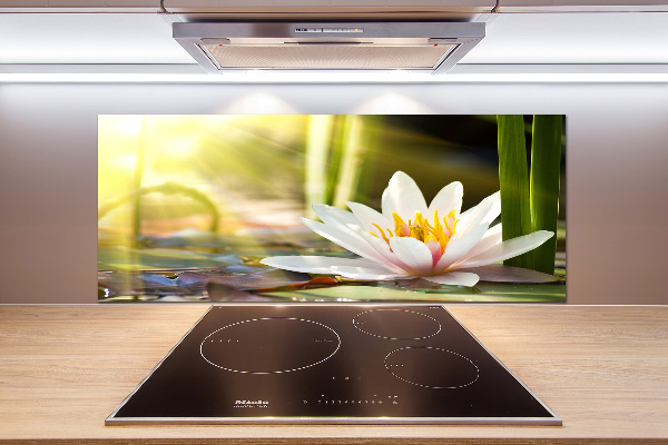 Dekoračný panel sklo Vodné ľalie