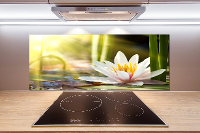 Dekoračný panel sklo Vodné ľalie