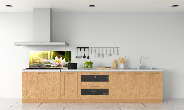 Dekoračný panel sklo Vodné ľalie