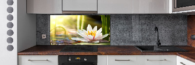 Dekoračný panel sklo Vodné ľalie