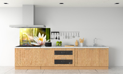 Dekoračný panel sklo Vodné ľalie