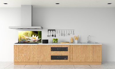 Dekoračný panel sklo Vodné ľalie