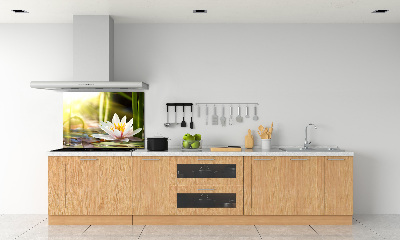 Dekoračný panel sklo Vodné ľalie