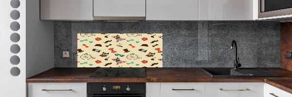Panel do kuchyne Hipsterské sovy