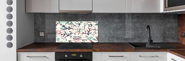 Panel do kuchyne Zvieratá a kvety
