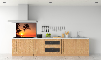 Panel lacobel Západ slnka pláž